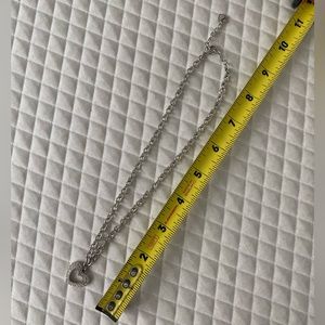 Swarovski crystal Heart Necklace and with a swan accent.